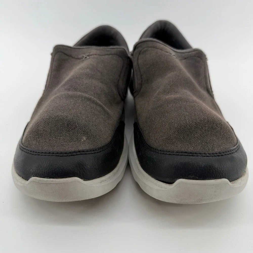 Crocs Santa Cruz 2 Luxe Loafers Mens 13 Charcoal Black Canvas Slip On 203051